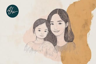 make scribble art, abstract line portrait