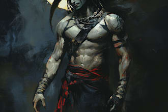make dark, punk, goth, horror character