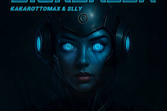 design hard techno cover art for your work