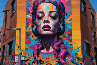 create unique street art graffiti collage