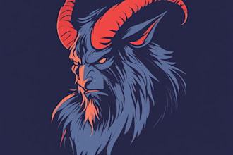 design mythical beasts, monsters, fantasy logo or