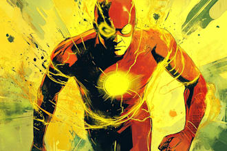 draw comic book illustration superhero  character