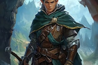 make a amazing dnd party d and d character for you