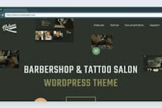design barber shop, hair salon, beard grooming, dreadlocks websites with SEO