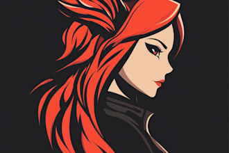 create a logo designer anime, fantasy