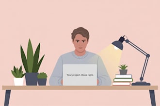 design a modern flat vector illustration for web or print