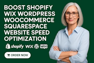 boost shopify wix wordpress woocommerce squarespace website speed optimization