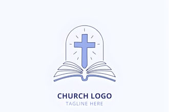 create modern minimalist line art logo design