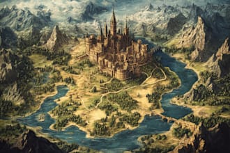 do illustrate medieval fantasy and sci fi maps