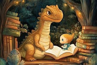 draw children book illustrations, comic illustrations