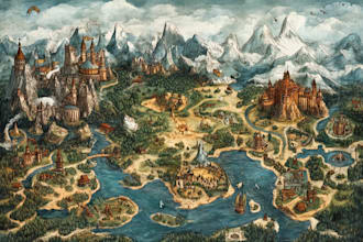 create fantasy map for your novel, boardgame or dnd