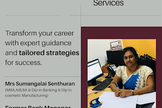 be your business, HR, motivational mentor for your growth from bank manager