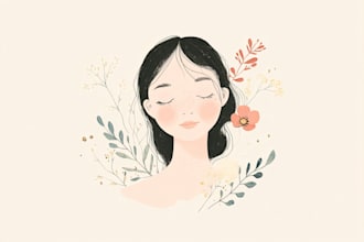design a custom hand drawn, , and botanical boho logo