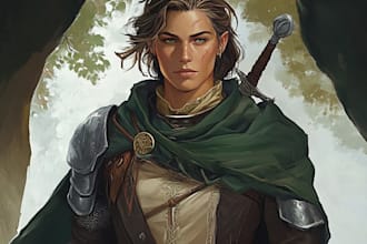 illustrate your d and d character portrait