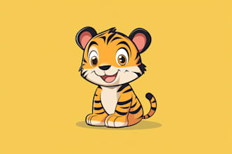 do creative animal mascot, cartoon logo and illustration