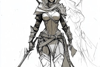 draw d and d character art and dnd character art