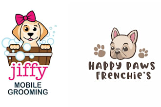 draw cute chibi kawaii character sticker logo design