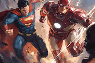 draw comic book illustration with comic book illustrator