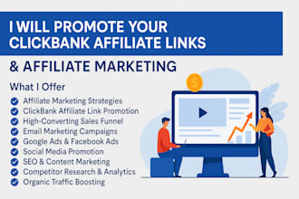 design clickbank website affiliate link promotion promote your cpa, clickbank