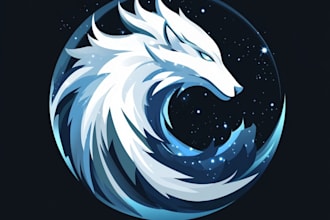 create logo designer anime, fantasy