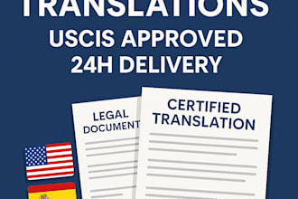 provide certified translation legal and official documents