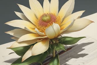 draw botanical illustration art for you