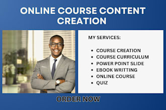 prepare online course creation course content course curriculum training course
