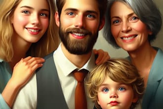 make a digital art, illustration, portraits or concept art