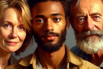 make a fantasy portrait in traditional and digital