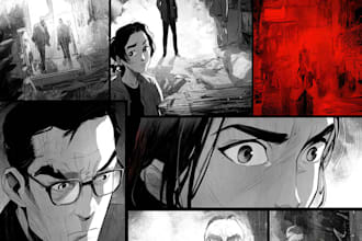 draw graphic novel comic book  illustration