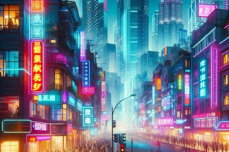 draw an cyberpunk character concept art of illustration