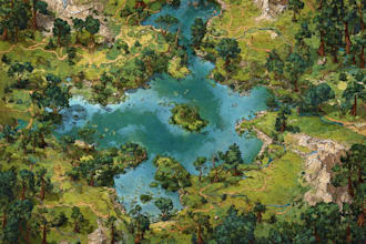 draw high quality professional fantasy map for dnd campaign