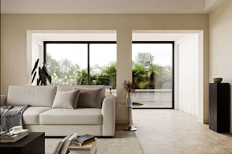 restructure 3d apartment interior, living room render, dinning design, 3ds max
