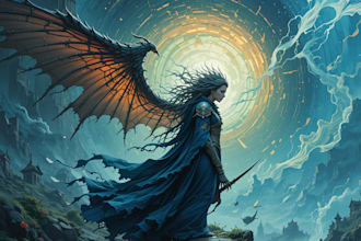 create an epic fantasy book cover design or ebook cover