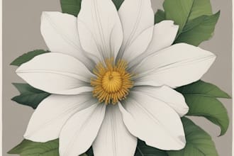 create watercolor botanical illustration for branding