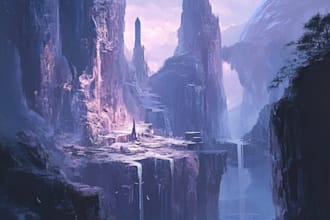 make your fantasy character or landscape illustration art