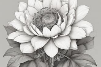 create a beautiful vintage botanical illustration poster