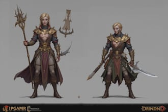 dnd character art and dnd character art
