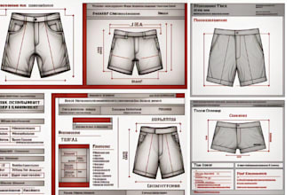 fashion cloth tech pack and mockup design clothing flat sketch for manufacturing