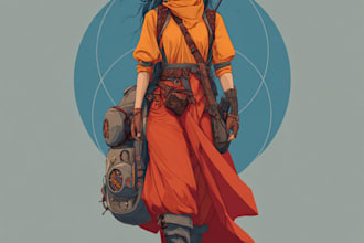 create a dnd art and d and d character for you