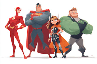 draw you as an amazing superhero