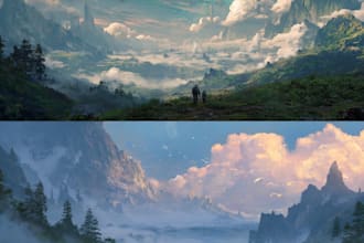 create stunning environment concept art