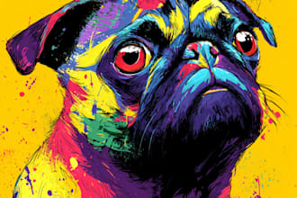 make pop art pet colorful
