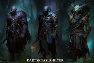 create a dark fantasy character for you