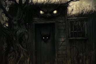 draw dark art, horror or skull artworks illustration