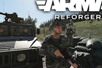 create a dayz arma reforger, mods, base, custom script map both building player