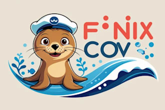 design sea seal mascot logo within 12 hours