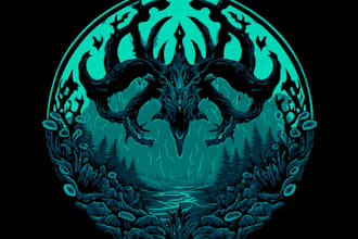 create a awesome rpg fantasy or sci fi logo for you