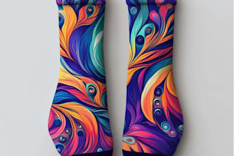 design premium custom socks with bold personality