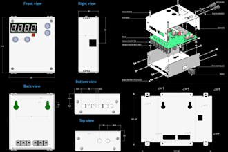 3d cad industrial product design sheet metal part electronic enclosure solidwork